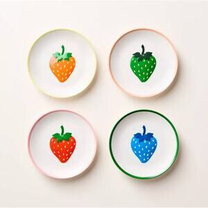 kate spade new york x Target 4pc Strawberry Melamine App Plate Set